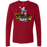 T-Shirts Cardinal / S Bean and Elfo Men's Premium Long Sleeve