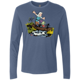 T-Shirts Indigo / S Bean and Elfo Men's Premium Long Sleeve
