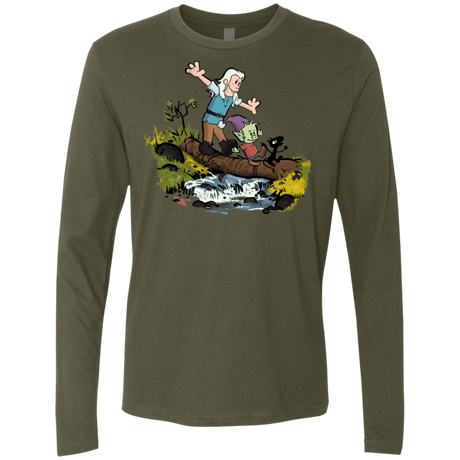 T-Shirts Military Green / S Bean and Elfo Men's Premium Long Sleeve