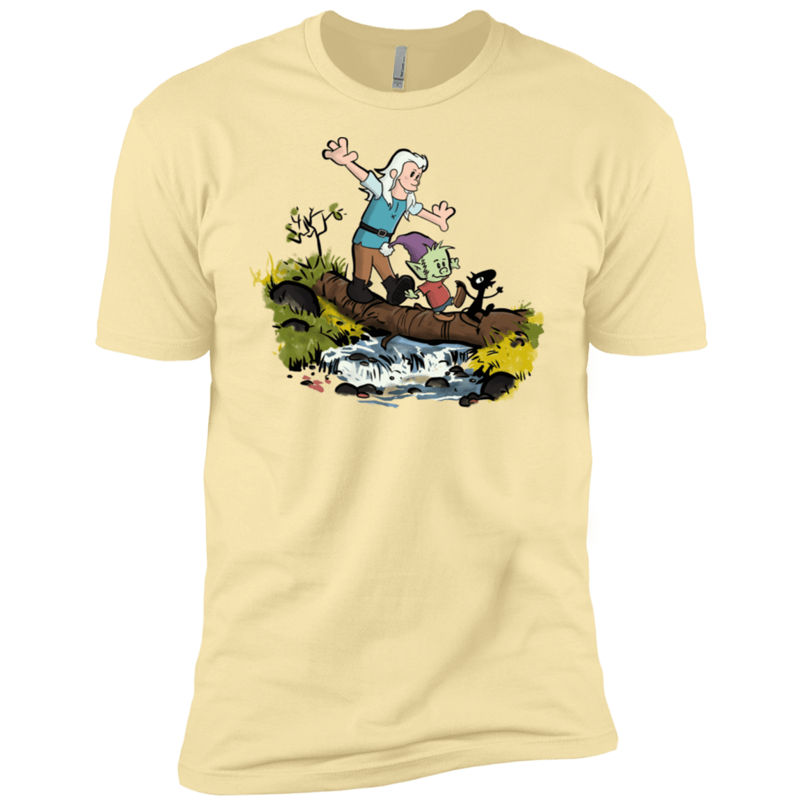 T-Shirts Banana Cream / X-Small Bean and Elfo Men's Premium T-Shirt
