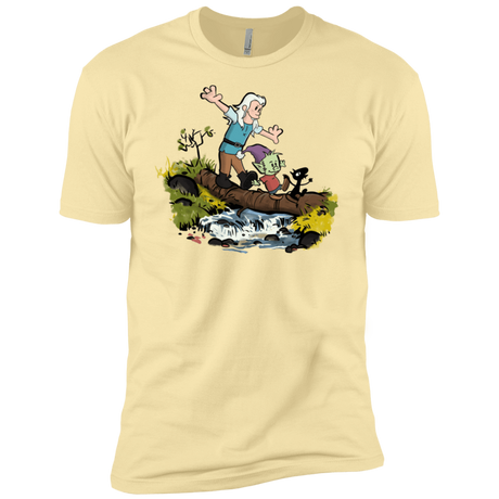 T-Shirts Banana Cream / X-Small Bean and Elfo Men's Premium T-Shirt