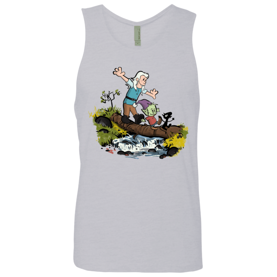 T-Shirts Heather Grey / S Bean and Elfo Men's Premium Tank Top