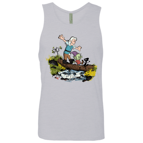 T-Shirts Heather Grey / S Bean and Elfo Men's Premium Tank Top