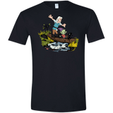 T-Shirts Black / X-Small Bean and Elfo Men's Semi-Fitted Softstyle