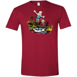 T-Shirts Cardinal Red / S Bean and Elfo Men's Semi-Fitted Softstyle