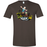 T-Shirts Dark Chocolate / S Bean and Elfo Men's Semi-Fitted Softstyle