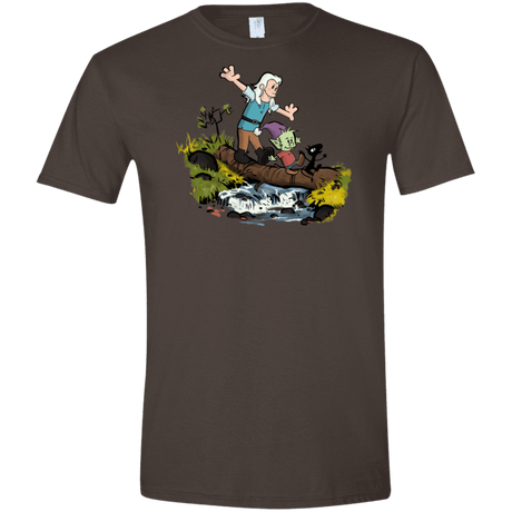 T-Shirts Dark Chocolate / S Bean and Elfo Men's Semi-Fitted Softstyle