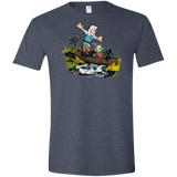 T-Shirts Heather Navy / S Bean and Elfo Men's Semi-Fitted Softstyle