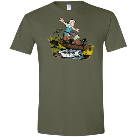 T-Shirts Military Green / S Bean and Elfo Men's Semi-Fitted Softstyle
