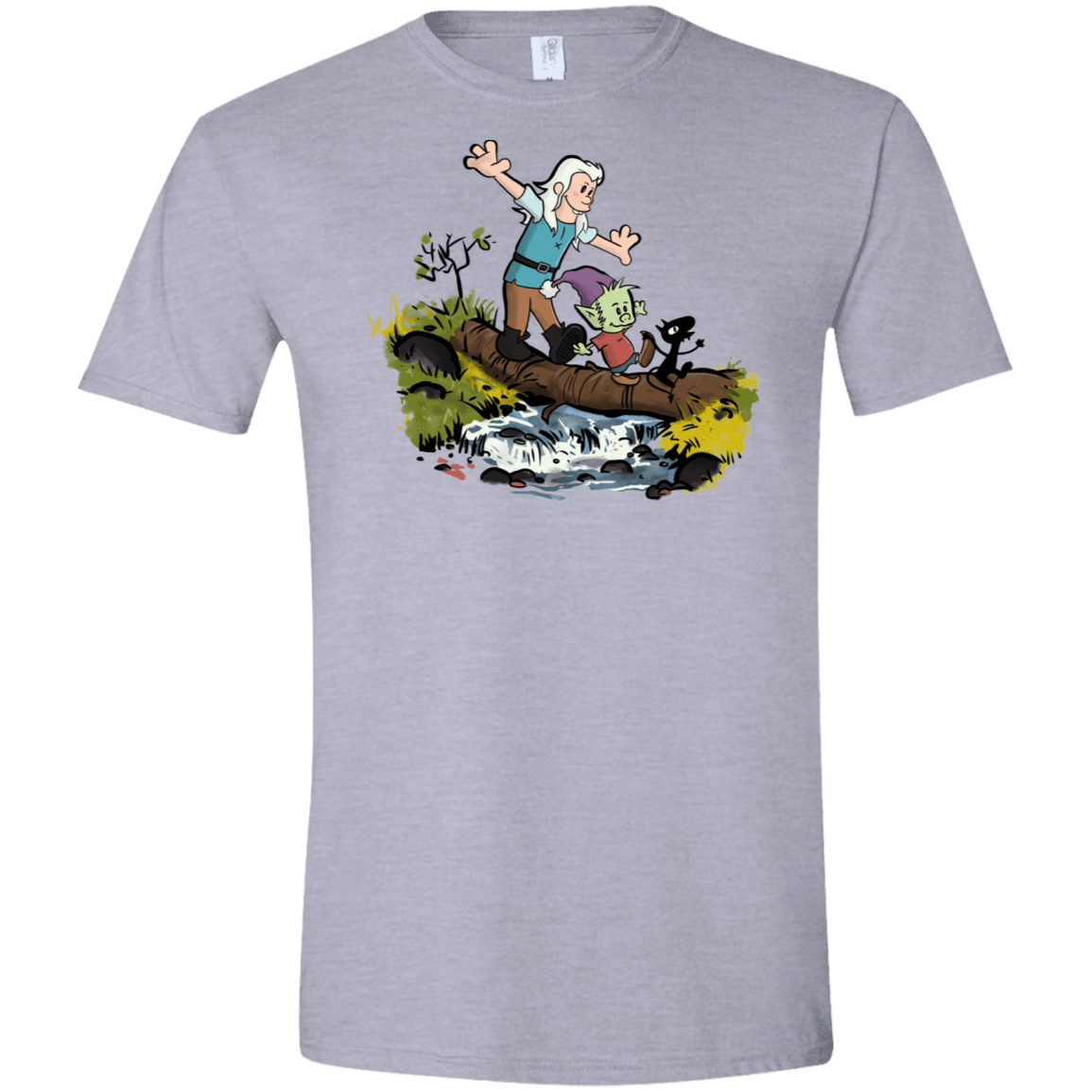 T-Shirts Sport Grey / X-Small Bean and Elfo Men's Semi-Fitted Softstyle