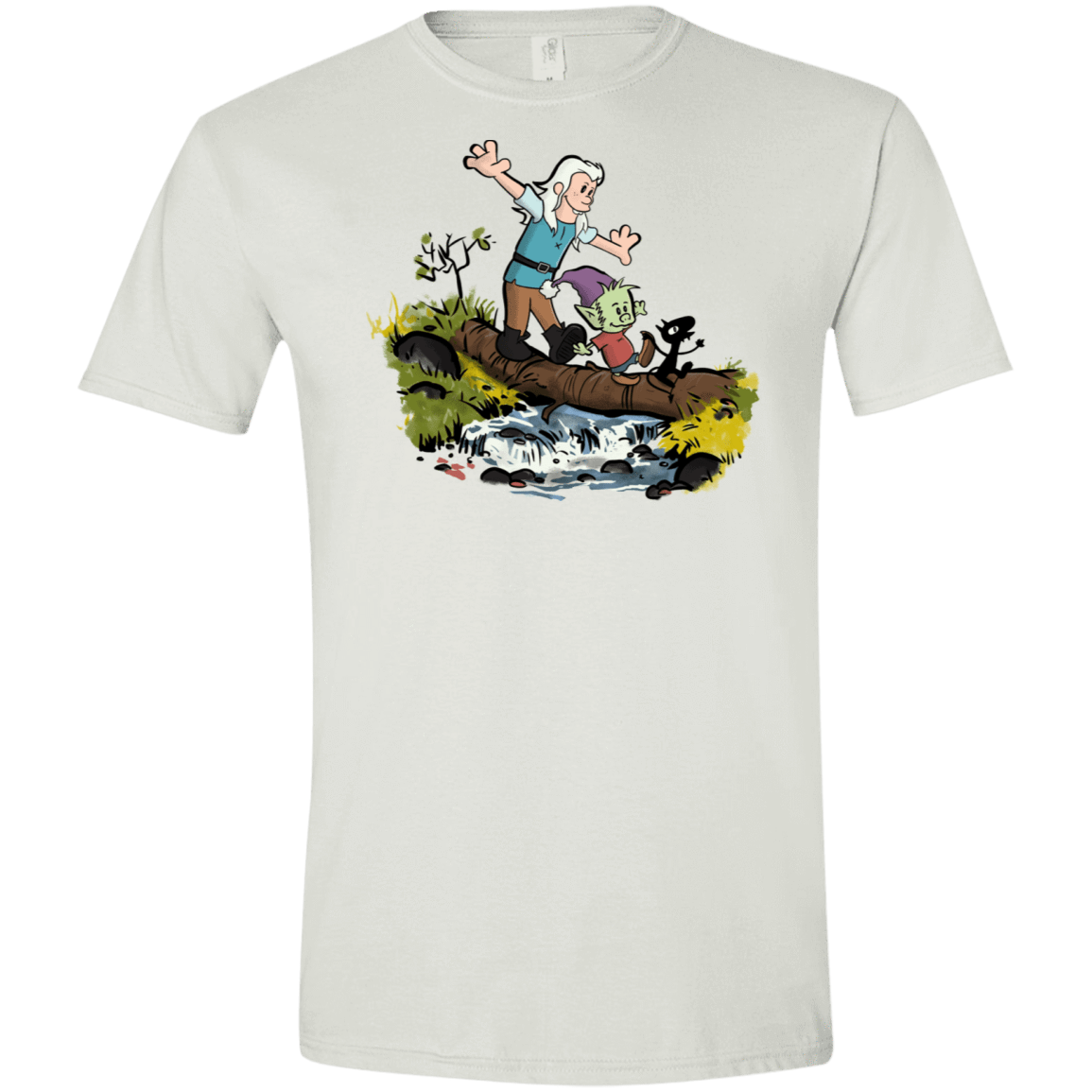 T-Shirts White / X-Small Bean and Elfo Men's Semi-Fitted Softstyle