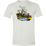 T-Shirts White / X-Small Bean and Elfo Men's Semi-Fitted Softstyle