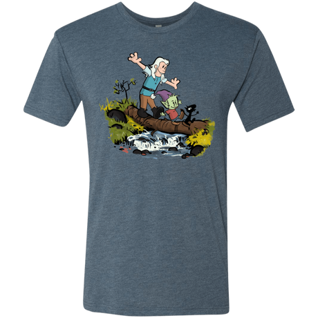 T-Shirts Indigo / S Bean and Elfo Men's Triblend T-Shirt
