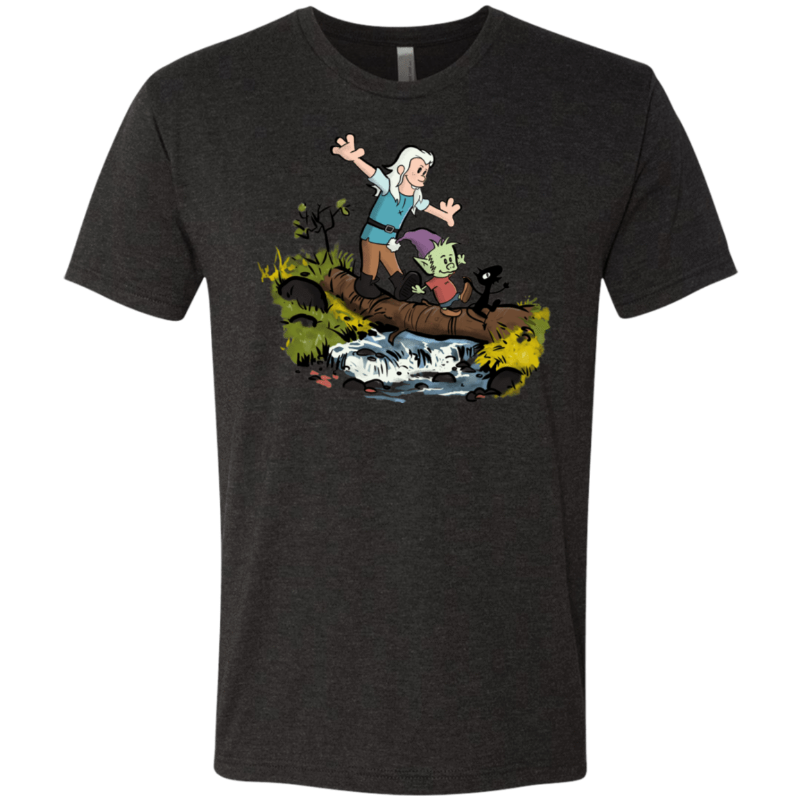 T-Shirts Vintage Black / S Bean and Elfo Men's Triblend T-Shirt