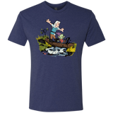 T-Shirts Vintage Navy / S Bean and Elfo Men's Triblend T-Shirt