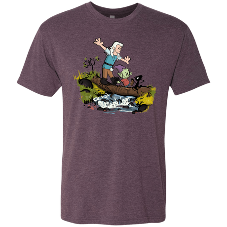 T-Shirts Vintage Purple / S Bean and Elfo Men's Triblend T-Shirt