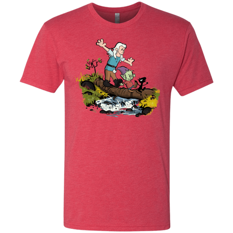 T-Shirts Vintage Red / S Bean and Elfo Men's Triblend T-Shirt