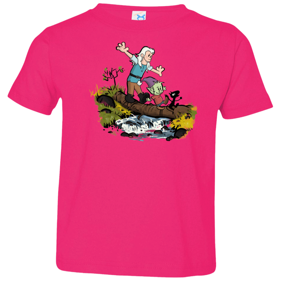 T-Shirts Hot Pink / 2T Bean and Elfo Toddler Premium T-Shirt