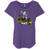 T-Shirts Purple Rush / X-Small Bean and Elfo Triblend Dolman Sleeve