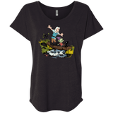 T-Shirts Vintage Black / X-Small Bean and Elfo Triblend Dolman Sleeve