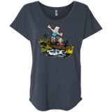 T-Shirts Vintage Navy / X-Small Bean and Elfo Triblend Dolman Sleeve