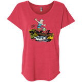 T-Shirts Vintage Red / X-Small Bean and Elfo Triblend Dolman Sleeve