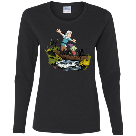 T-Shirts Black / S Bean and Elfo Women's Long Sleeve T-Shirt