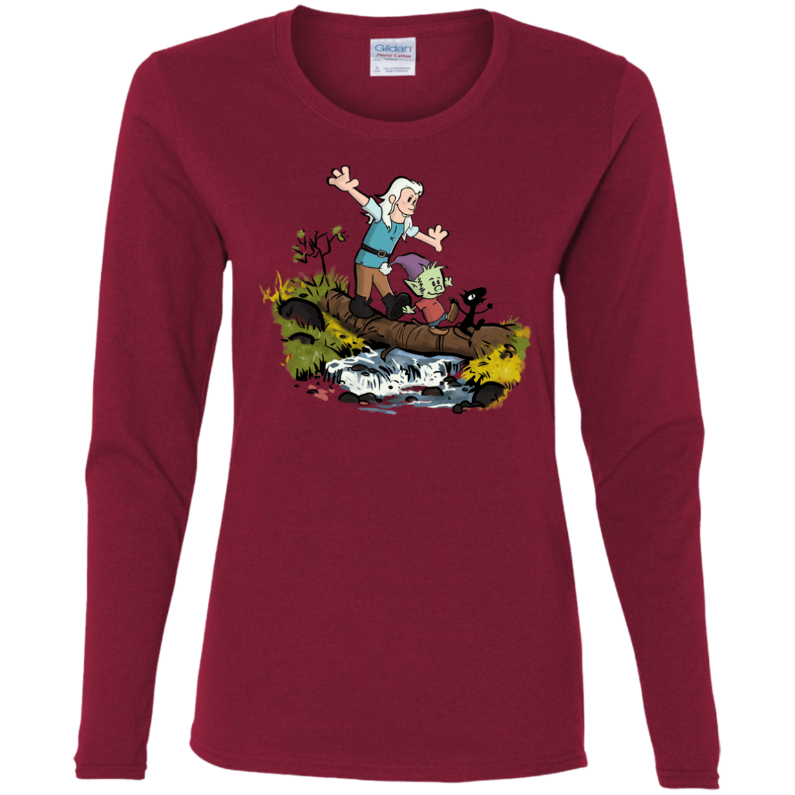 T-Shirts Cardinal / S Bean and Elfo Women's Long Sleeve T-Shirt