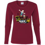 T-Shirts Cardinal / S Bean and Elfo Women's Long Sleeve T-Shirt