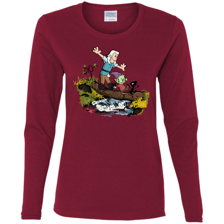 T-Shirts Cardinal / S Bean and Elfo Women's Long Sleeve T-Shirt