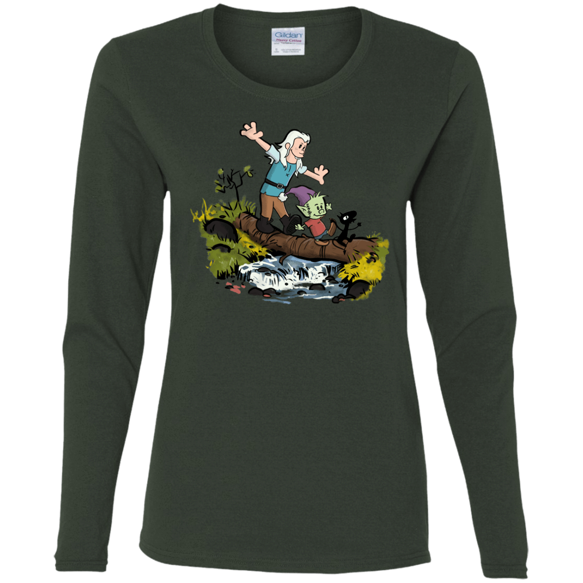 T-Shirts Forest / S Bean and Elfo Women's Long Sleeve T-Shirt