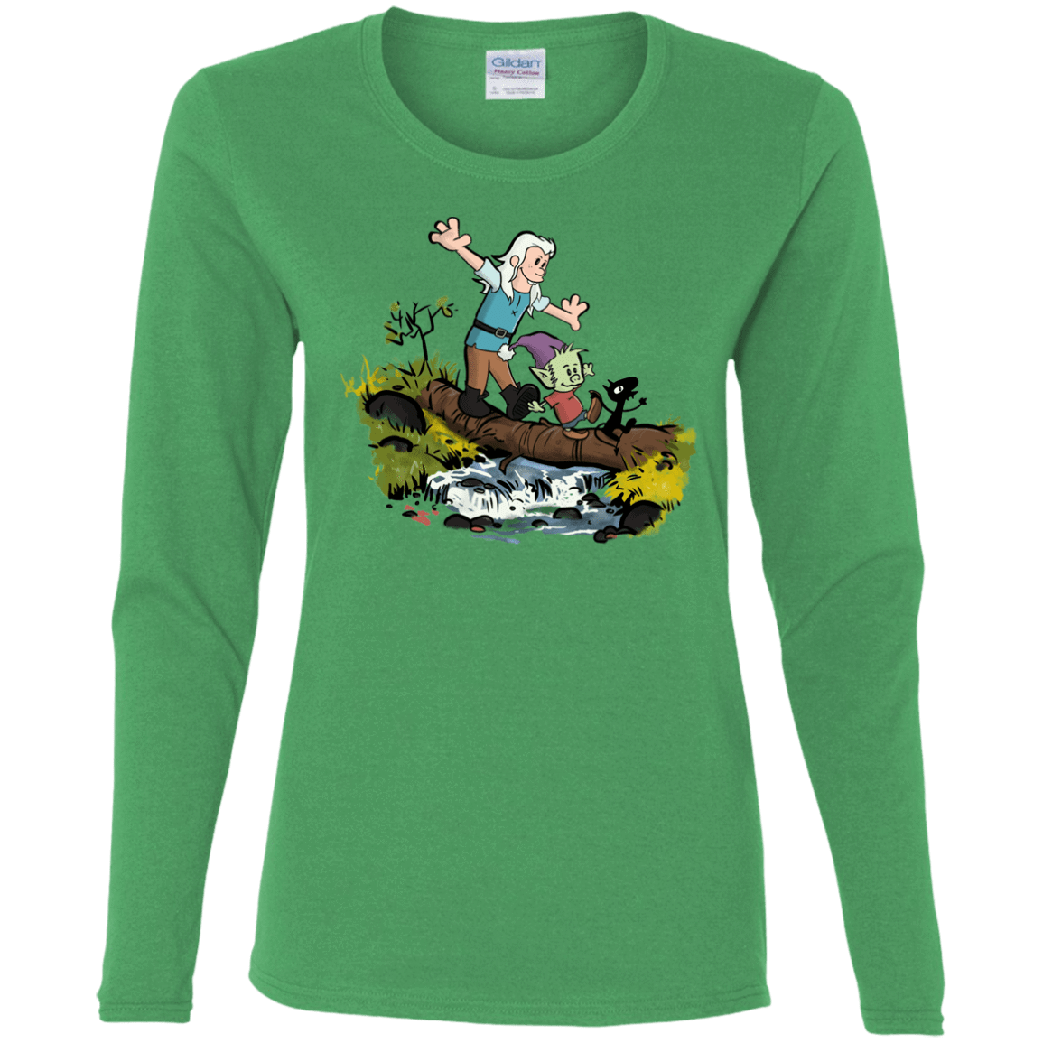 T-Shirts Irish Green / S Bean and Elfo Women's Long Sleeve T-Shirt