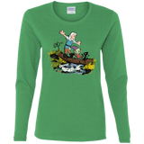 T-Shirts Irish Green / S Bean and Elfo Women's Long Sleeve T-Shirt