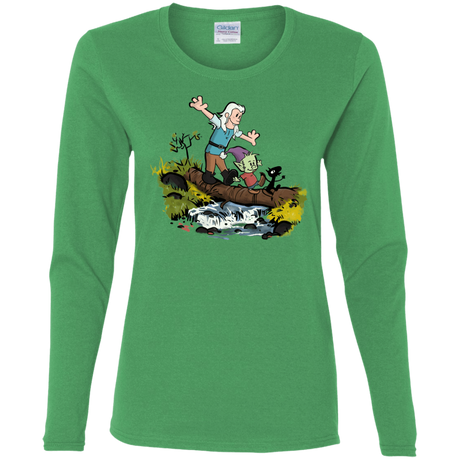 T-Shirts Irish Green / S Bean and Elfo Women's Long Sleeve T-Shirt