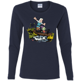 T-Shirts Navy / S Bean and Elfo Women's Long Sleeve T-Shirt