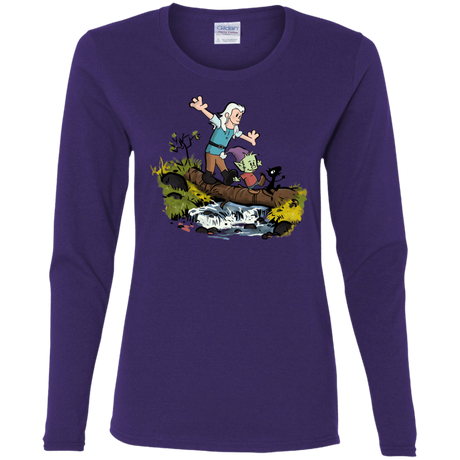 T-Shirts Purple / S Bean and Elfo Women's Long Sleeve T-Shirt