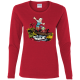 T-Shirts Red / S Bean and Elfo Women's Long Sleeve T-Shirt