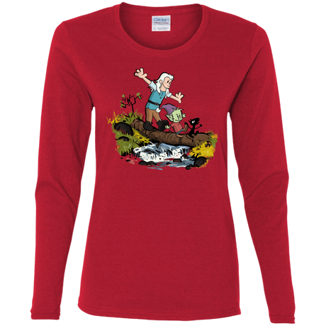 T-Shirts Red / S Bean and Elfo Women's Long Sleeve T-Shirt