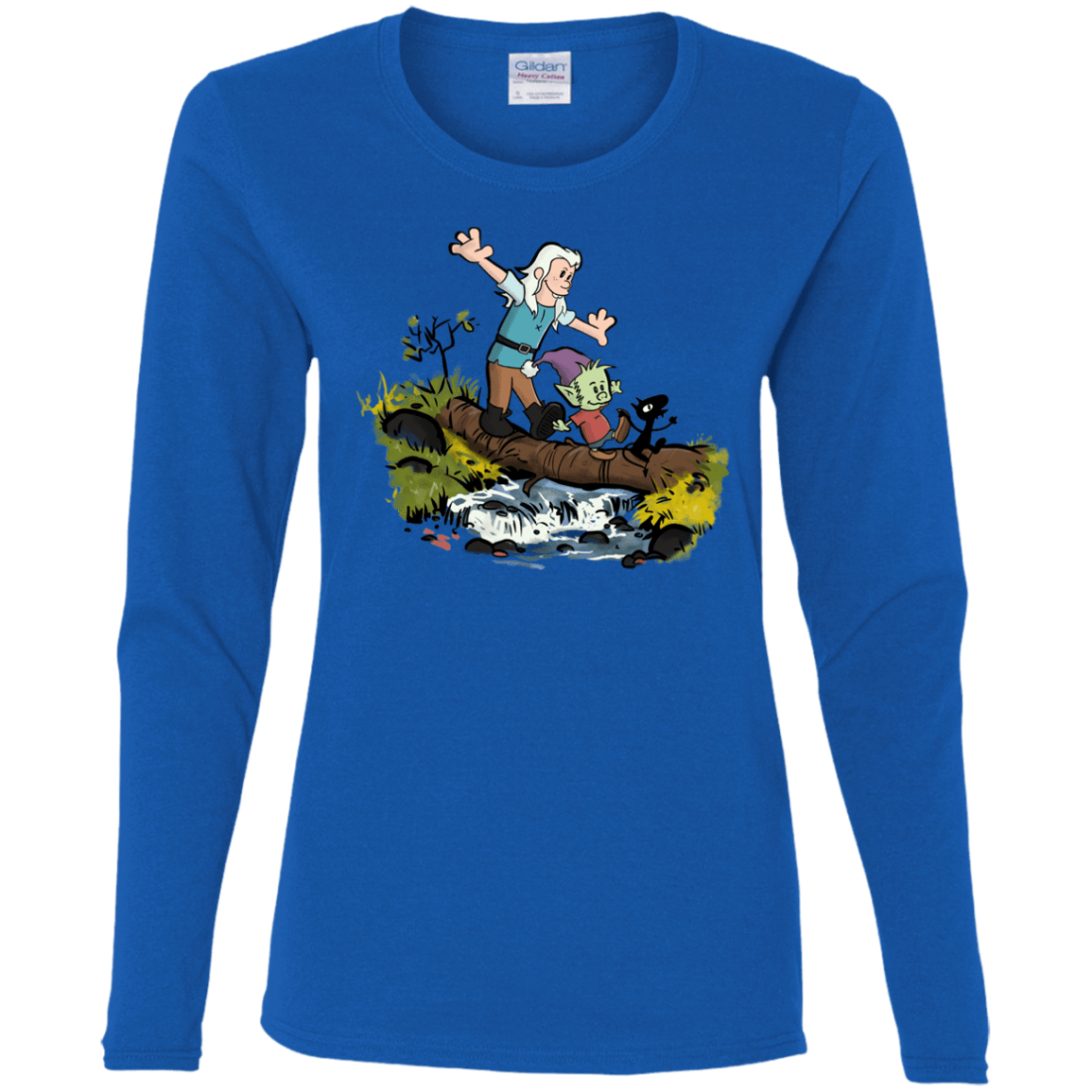 T-Shirts Royal / S Bean and Elfo Women's Long Sleeve T-Shirt