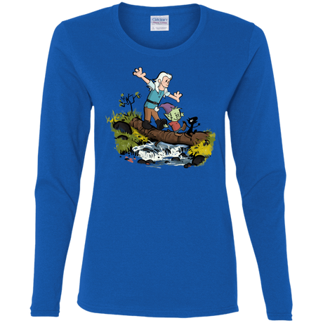 T-Shirts Royal / S Bean and Elfo Women's Long Sleeve T-Shirt