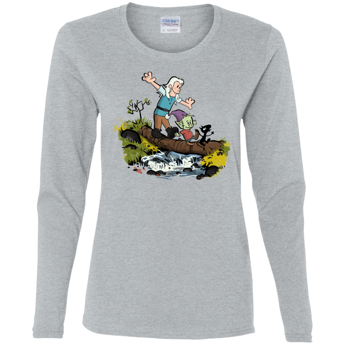 T-Shirts Sport Grey / S Bean and Elfo Women's Long Sleeve T-Shirt