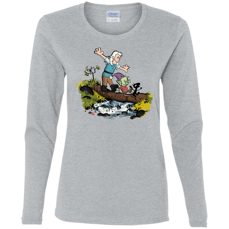 T-Shirts Sport Grey / S Bean and Elfo Women's Long Sleeve T-Shirt