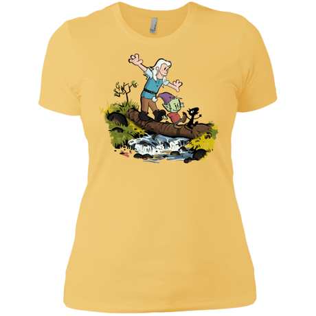 T-Shirts Banana Cream/ / X-Small Bean and Elfo Women's Premium T-Shirt