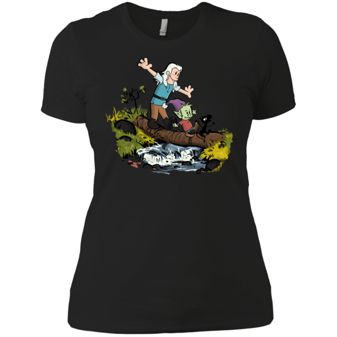 T-Shirts Black / X-Small Bean and Elfo Women's Premium T-Shirt