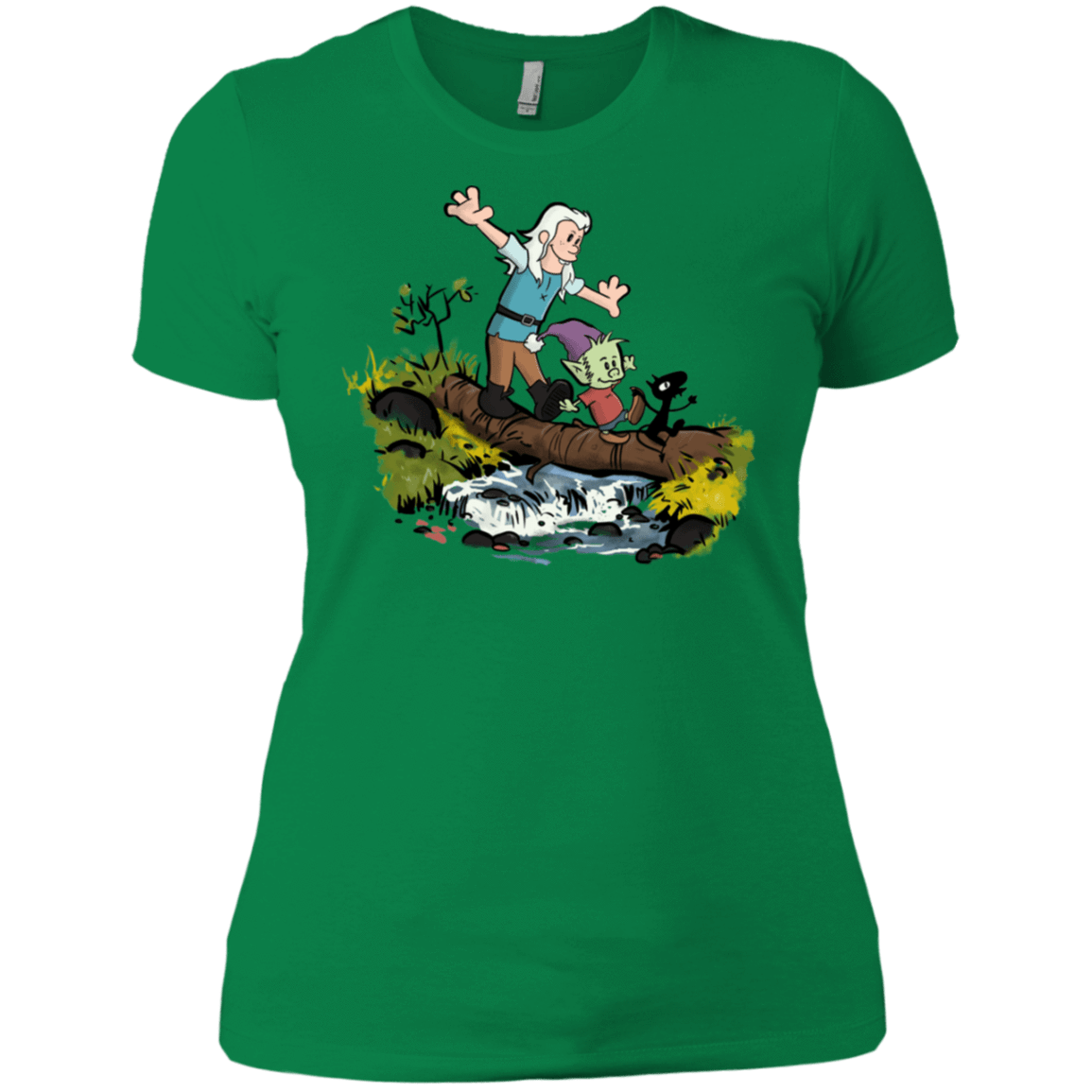 T-Shirts Kelly Green / X-Small Bean and Elfo Women's Premium T-Shirt