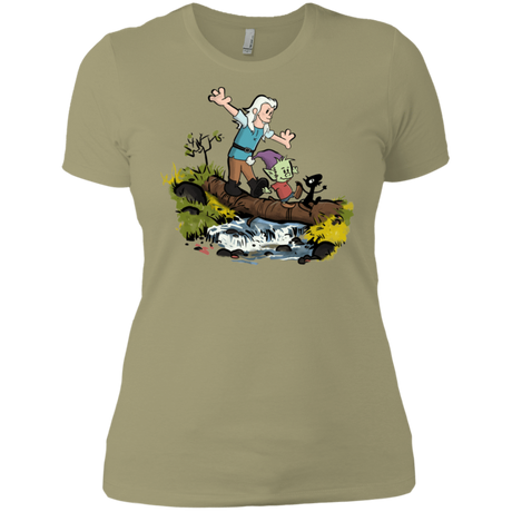 T-Shirts Light Olive / X-Small Bean and Elfo Women's Premium T-Shirt