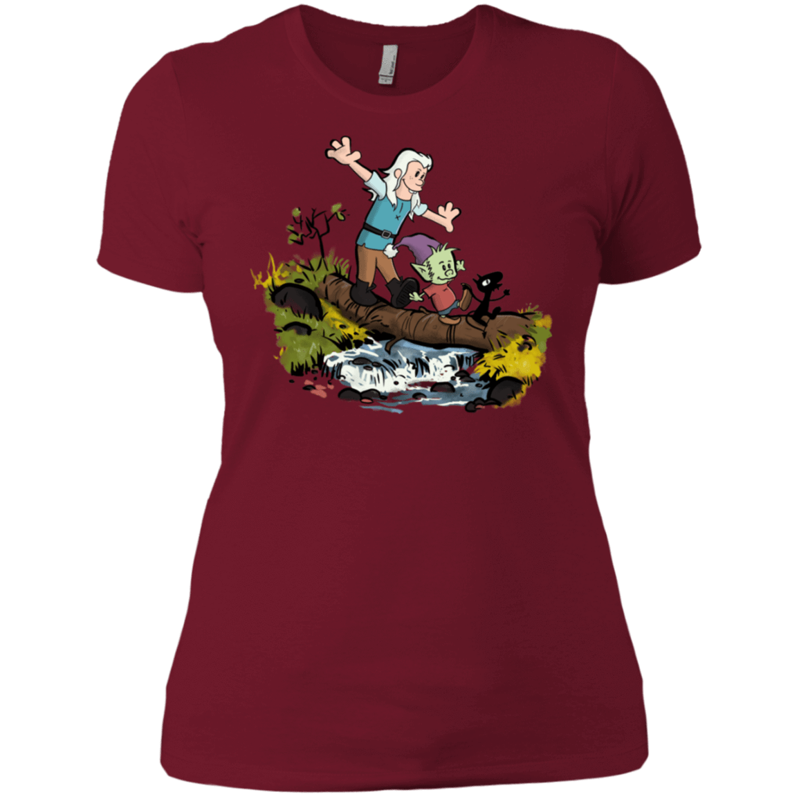 T-Shirts Scarlet / S Bean and Elfo Women's Premium T-Shirt