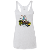 T-Shirts Heather White / X-Small Bean and Elfo Women's Triblend Racerback Tank