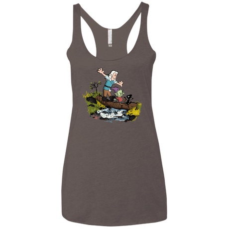 T-Shirts Macchiato / X-Small Bean and Elfo Women's Triblend Racerback Tank