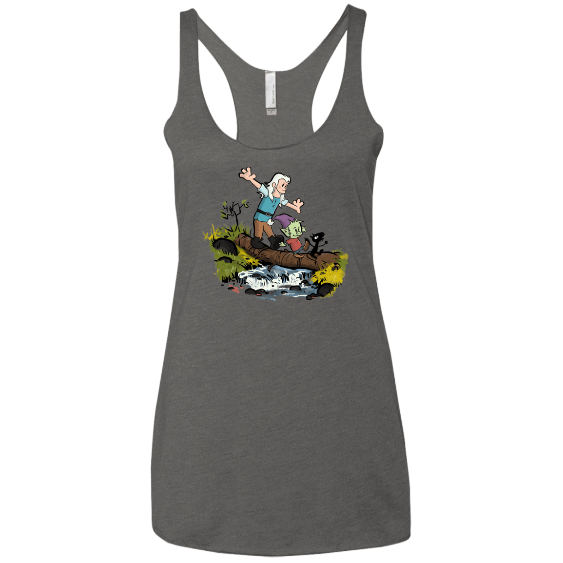 T-Shirts Premium Heather / X-Small Bean and Elfo Women's Triblend Racerback Tank